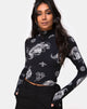 Imagen de Lara Crop Top en Negro Dragón