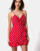 Imagen del Vestido Lasky en Polka Mediana Rojo y Blanco