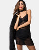 Imagen de Launa Mini Dress in Lacey Knit Negro