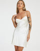 imagen de Lebby Mini Dress in Satin Ivory