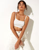 Imagen de Lemia Bralette Top en Rib Star Blanco