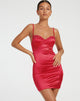 imagen de Lesty Mini Dress in Red with Red Lace
