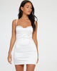 imagen de Lesty Mini Dress in White with White Lace