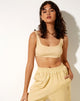 Imagen de Letha Crop Top en Rib Custard