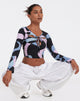 imagen de Licora Crop Top en Morado Abstracto