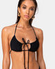Imagen del sujetador de bikini Lillen en negro mate