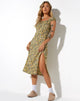 imagen de Lona Midi Dress in Spring Ditsy Yellow
