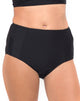 Imagen de braguita de bikini longline en negro