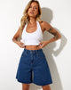 Imagen de Loose Fit Denim Short en azul clásico