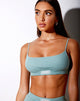 Imagen de Esme Bralet seafoam con bordado ángel blanco