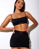 Imagen de Esme Bralet negro con bordado Lover rojo
