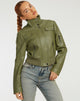 imagen de la Chaqueta Loviana en PU Verde