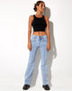 Imagen de Low Rise Seam Jeans en Super Light Wash Azul