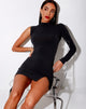Imagen de Ludmilla Bodycon Dress in Polycrepe Negro