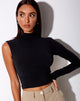 Imagen de Luly Crop Top en Polycrepe Negro