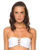 Imagen de Motel Lunar Bandeau Bikini Top En Blanco