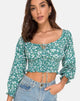 Imagen de Lancer Crop Top en Floral Campo Verde