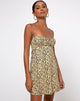 Imagen de Mala Slip Dress in Mini Bloom Amarillo
