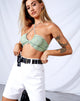 Imagen de Malta Crop Top en Lime Croc