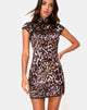 Imagen del minivestido Mandi en leopardo mágico