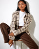 Imagen de Marcella Camisa a cuadros Light Tan