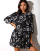 Imagen de Mareta Tea Dress in Night Sky Negro