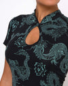 Flor de Dragón Negra y Menta