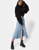 Imagen de Marni Falda Midi Skater Polka Azul