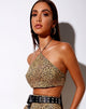 Imagen de Maudy Crop Top en Mini Tigre Marrón