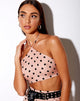Imagen de Maudy Crop Top en New Polka Nude Negro