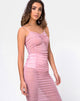 Imagen de Mauna Bodycon Dress in Sheer Knit Blush