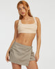 imagen de Mawari Crop Top en Stripe Rib Amarillo y Morado