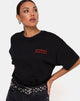 Imagen de Maxi Tee in Charcoal If It Comes Let It