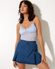 Imagen de Mayrinda Crop Top de encaje Azul empolvado