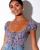 Imagen de Mazu Top en Flor de Lila