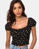 Imagen de Mazu Top en Pretty Petal Negro
