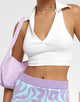 Imagen de Motel X Barbara Kristoffersen Meiken Crop Top en canalé marfil
