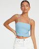 imagen de Merita Crop Top en azul claro