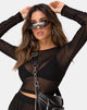 Imagen de Bonnie Crop Top en red negro
