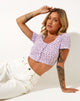 Imagen de Mieye Crop Top en Ditsy Rose Lila