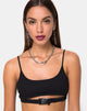 Imagen de Milipe Crop Top en negro Hebillas