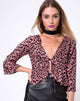 Imagen de Miperi Top en guepardo rosa