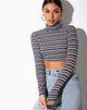 Imagen de Moeena Crop Top en Negro Gris y Blanco