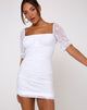 Imagen de Mollina Mini Dress in White Daisy Embro Blanco