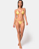 Imagen de la braguita de bikini Mone en purpurina dorada