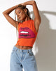 imagen de Monlo Crop Top en Aperol Spritz Orange Lips