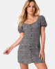 Imagen del vestido Montero en leopardo gris