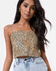 Imagen de Mosley Crop Top en Mini Tiger Marrón