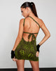Imagen de Nelvia Bodycon Dress in Optic Polka Green