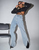 Imagen de Split Parallel Jeans en lavado azul claro